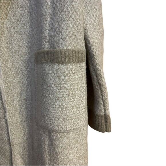 anthropologie women maude vivante Sherpa cardigan Coat beige open front sz s / m - Picture 3 of 9